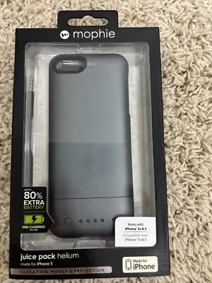 Mophie Juice Pack Helium Case and Rechargeable Battery for iPhone 5 & 5S Silver - Image 1 of 3
