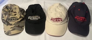 Lot of 4 OUTBACK Steakhouse Cap Hat Strapback Adjustable Baseball Hats Caps - Picture 1 of 13
