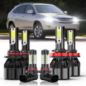 Para Lexus RX350 2007-2009 Combo 6x 6000K Faro LED Alto/Bajo + Bombillas antiniebla - Imagen 1 de 15