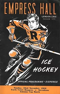 1951 Earls Court Rangers v Streatham Hockey Programme (23/11/52) - Picture 1 of 1