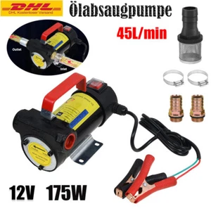 12V Ölabsaugpumpe Dieselpumpe Ölpumpe Kraftstoffpumpe Ölwechsel elektrisch - Bild 1 von 10