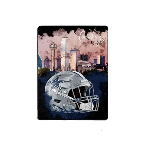 Dallas Cowboys NorthWest Official NFL ULTRA SOFT RISE Helmet Throw 60 x 80 NEW Cover