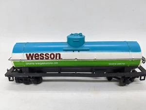 TYCO HO: WESSON TANK CAR, BLUE. HONG KONG VINTAGE - Picture 1 of 6