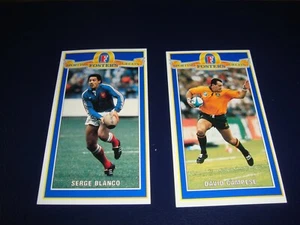 RUGBY UNION  SERGE BLANCO & DAVID CAMPESE FOSTERS SPORTING GREATS X 2  - Picture 1 of 2