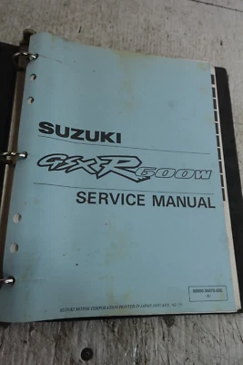 FACTORY Suzuki service manual for 1993-1995 GSX-R 600W GSXR 600 - Image 1 of 4