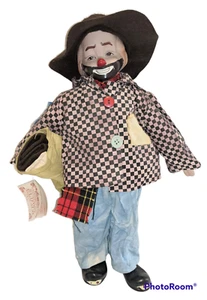 Vintage Heritage CLOWN HOBO Mint Porcelain 1989 Figure 16" W/ Tag Happiness Love - Picture 1 of 11