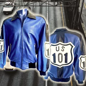 ViNTaGe NoRtH BeaCH LeaTHeR Co iNeRStaTe 101 LeaTHeR JaCKeT By MiCHaeL HoBaN - Picture 1 of 4