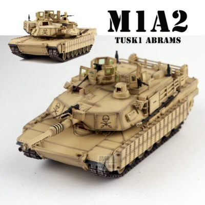 Panzerkampf 1/72 US M1A2 TUSK1 M1 Main Battle Tank Model Sand - Image 1 of 4