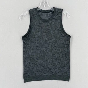 lululemon Train Breeze By Muscle Tank Top Womens 8 Gray Animal Print - Picture 1 of 10