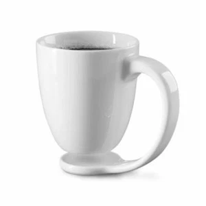 Porcelain All in One Floating Mug Coaster Gift for Men and Women Coffee Mugs - Picture 1 of 3