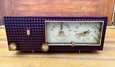 Antique Zenith Clock Radio Z522R - Recapped/Works, Read Description!