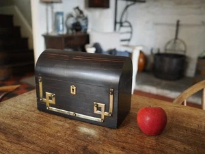 Victorian Coromandel Dome Topped Tea Caddy Jewel Box Chest Ref5936 - Picture 1 of 10