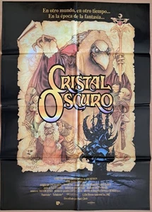 The Dark Crystal ORIGINAL Spanish 1982 POSTER Jim Henson & Frank Oz Amsel art! - Picture 1 of 3