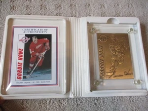 1995 Highland Mint Bronze Card Gordie Howe NHL Hockey Legends /5000 - Bild 1 von 7