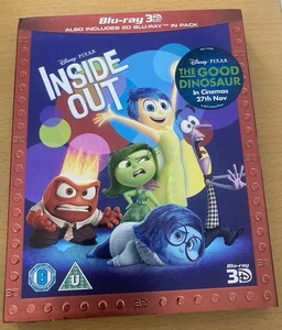 DISNEY INSIDE OUT [BLU-RAY 3D + BLU-RAY] KIDS FAMILY FUN FILM BOYS GIRLS MOVIE - Picture 1 of 12