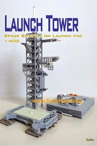 Plataforma de lanzamiento del transbordador espacial 1/400 + torre de lanzamiento + juguete modelo impreso en 3D sobre orugas - Imagen 1 de 8