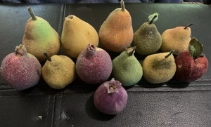 Lot Of 12 Small Sugar Glitter Fruits - Picture 1 of 14