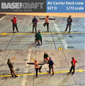 Basekraft 1/72 US Navy aircraft-carrier flight deck support crew SET D - Picture 1 of 10