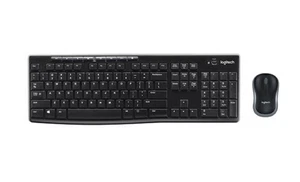 Logitech MK270 Clavier et Souris Sans Fil QWERTY - Noir - Imagen 1 de 2
