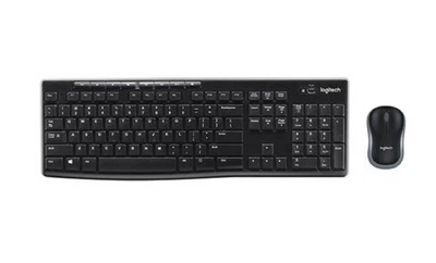 Logitech MK270 Clavier et Souris Sans Fil QWERTY - Noir - Photo 1/2