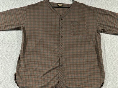 Top de pijama a cuadros de gran tamaño Harley Davidson manga larga vintage Y2K Foto 1 de 4