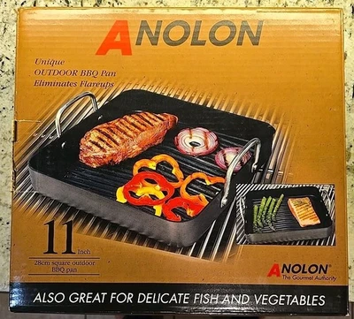 Anolon - Sartén para barbacoa al aire libre - Cuadrada de 11 pulgadas - DuPont autógrafo 2 antiadherente Foto 1 de 4