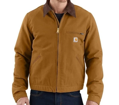 Carhartt 103828-BRN Men's Duck Blanket Lined Detroit Jacket - Brown Size XL - Image 1 of 4