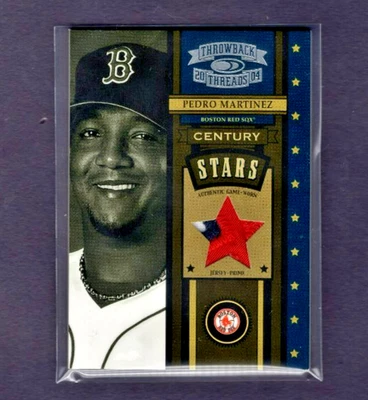 Donruss Thread Century Stars 2004 parche de 3 colores #40 Pedro Martinez #/5 Foto 1 de 2