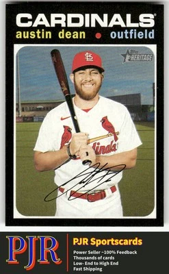 Austin Dean 2020 Topps Heritage #579 St. Louis Cardinals 35% Off 4+ - Image 1 of 2