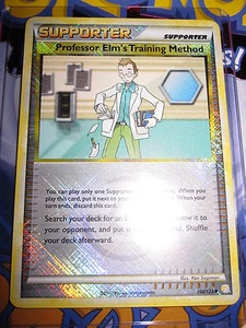POKEMON MINT PROMO LEAGUE LIGUE PROFESSOR ELM'S TRAINING METHOD REVERSE 100/123 - Picture 1 of 1
