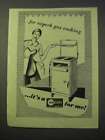 1951 New World Gas Range Ad - For Superb Cooking