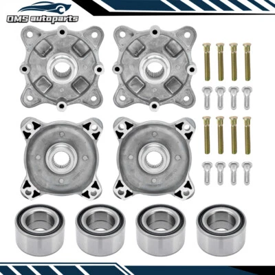 Complete Front & Rear Wheel Hub Studs Bearings For Polaris Ranger 700 2006-2009 Foto 1 de 4