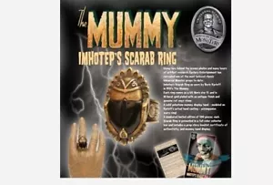 Universal Monsters ""Die Mumie"" Imhoteps Skarabäus Ring 1:1 Sc Prop Rep - Bild 1 von 1