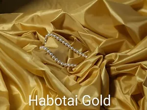 Habotai Futter Gold 60" Meter breit, Bluse, Schals, Dessous. - Bild 1 von 4