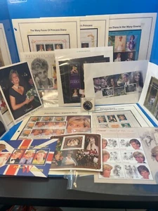 Princess Diana & William Wedding Stamps, Postcards and Colorized Coin - Picture 1 of 12