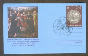 2022 Vatican City Airletter: 4th Centenary of the first Group Canonization FDC - Picture 1 of 1