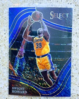 2021-22 Panini Select Dwight Howard Blue Shimmer Court Side Prizm #252 Lakers - Image 1 of 2