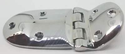 Nickel Plated Cast Brass Ice Box Door Hinge with 3/8" Offset Fridge Antique V...