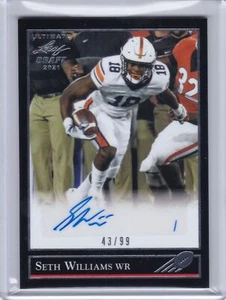 2021 Leaf Ultimate Draft 1992 Leaf Black Gold Auto Seth Williams - Broncos 43/99 - Picture 1 of 1