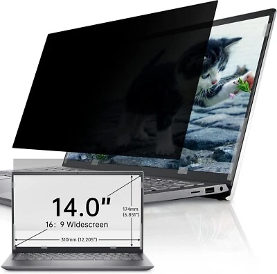 IPROKKO  14”/16:9 Aspect Ratio Laptop Privacy Screen Anti Glare Filter ## - Image 1 of 4