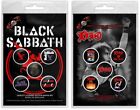 BLACK SABBATH - RED DEVIL / DIO - WE ROCK - OFFICIAL LOGO BADGE PACK
