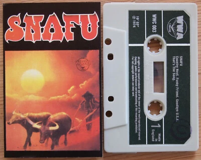 SNAFU - SNAFU (WWA WWC 003) 1974 UK CASSETTE TAPE BLUES ROCK MICKEY MOODY - Image 1 of 3