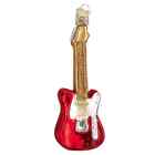 Old World Christmas Red Electric Guitar Ornament W