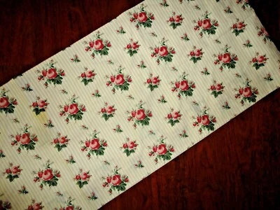 PERSONALIZADO RALPH LAUREN MARSELLA RAYAS BRONCEADO ROSA ROJO FLORAL (1) CENEFA 208 X 16 Foto 1 de 4