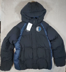 Dallas Mavericks Jordan Nike Statement Navy Full Zip Puffer Jacket Size Small - Picture 1 of 7
