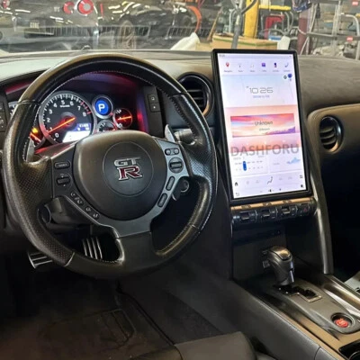 14.4" Android Tesla Style Radio Vertical Screen Car GPS For Nissan GTR 2008-2020 - Image 1 of 4