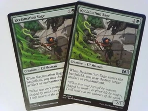 2x Reclamation Sage Magic 2015 - Magic the Gathering MTG - Green - Picture 1 of 2