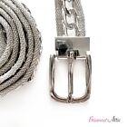 Silver Chain Belts For Women High Female Waist Metal  Slim Belt