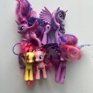 My Little Pony Lot Twilight Sparkle Fluttershy Pinkie Pie G4 - Picture 1 of 8