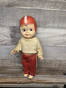 Vintage 11" Vinyl Effanbee Mickey Football Doll Sweet - Picture 1 of 18